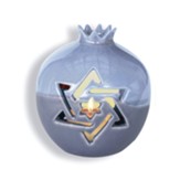 Pomegranate Tea Light Candle Holder, Blue