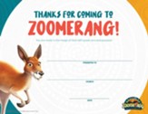 Zoomerang: Visitor Certificates (pkg. of 10)