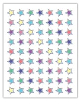 Iridescent Colorful Stars Mini Stickers