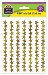 Gold Foil Star Stickers Valu-Pak