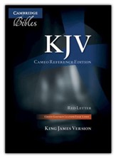 KJV Cameo Reference Edition, Green Goatskin Leather, Red-letter Text