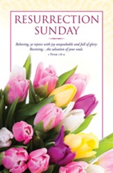 Resurrection Sunday (1 Peter 1:8, KJV) Bulletins, 100