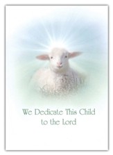 We Dedicate This Child Baby Dedication Booklet