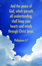 And The Peace (Philippians 4:7, KJV) Bulletins, 100