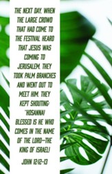 Blessed is the King of Israel (John 12:12-13, CSB) Bulletins, 100