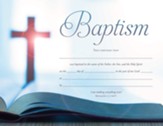 Bible and Cross (Revelation 21:5, NIV) Baptism Certificates, 6