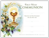 First Holy Communion (Luke 22:19) Certificate Set, 25