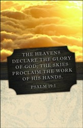 Heavens Declare the Glory (Psalm 19:1, NIV) Bulletins, 100