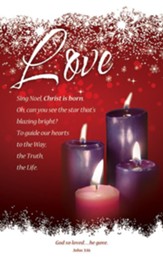 Love Advent Week 4 (John 3:16) Fabric Banner (3' x 5')