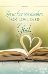 Let Us Love One Another (1 John 4:7 KJV) Bulletins, 100