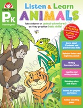 Listen & Learn Animals, Grade PreK