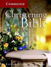 KJV Christening Bible, Imitation leather on Hardcover, White