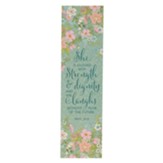Strength & Dignity Bookmark, Teal Floral