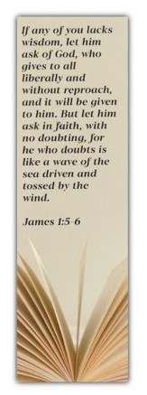 Wisdom Bookmarks (James 1:5-6a) Pack of 25