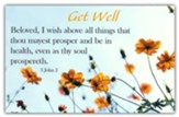 Get Well Flowers Postcards (3 John 2) Pack of 25