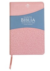 Reina Valera 1960, tamano manual, letra grande, imitacion piel rosa con indice (Handy Size Bible, Large Print, Pink, Indexed)