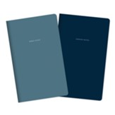 Bible Study & Sermon Notes Series Journal, Blue 2-Pack