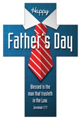 Happy Father's Day (Jeremiah 17:7, KJV) Cross Bookmarks, 25