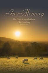 In Memory (Psalm 23:1, NIV) Bulletins, 100