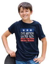 Patriotic Shirt, Navy, Youth Medium
