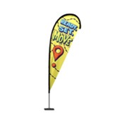 Ready, Set, Move! Outdoor Teardrop Banner & Stand