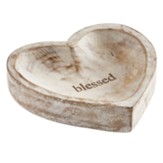 Blessed Wooden Heart Tray
