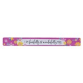 Fearfully & Wonderfully Made, Magnetic Strip, Purple Floral