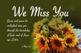We Miss You (2 Peter 1:2) Postcards, 25