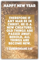 Happy New Year Become New (2 Corinthians 5:17, KJV) Bulletins, 100
