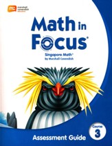 Math in Focus Assessment Guide Course 3 (Grade 8)