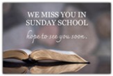 Miss You In Sunday School (Psalm 33:5, KJV) Postcards, 25