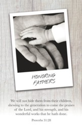 Honoring Fathers (Psalm 78:4, KJV) Bulletins, 100