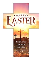 Happy Easter (Luke 24:34) Cross Bookmarks, 25