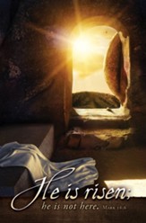 He is Risen; He is Not Here (Mark 16:6) Bulletins, 100