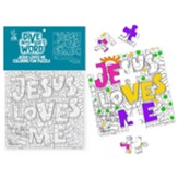 Jesus Loves Me, Color Your Own Puzzle