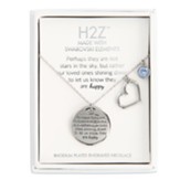 Happy Engraved Rhodium Plated Necklace