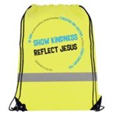 Show Kindness, Reflect Jesus Drawstring Bag