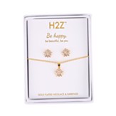 Happy Floral Burst Necklace, Topaz