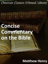 Matthew Henry's Concise Commentary on the Bible - eBook