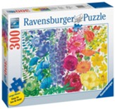 Floral Rainbow, 300 Piece Puzzle