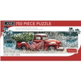 Flag Truck, 750 Piece Panoramic Puzzle