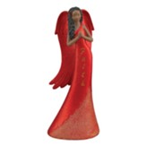 Faith Angel Figurine, Red