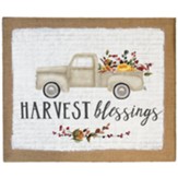 Harvest Blessings Canvas Sign