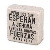 Fuerzas, adorno de piedra para estante  (Strength, Shelf Sitter Stone, Spanish)