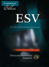 ESV Clarion Reference Bible, Goatskin leather, black