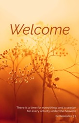 Welcome Season Fall (Ecclesiastes 3:1, NIV) Bulletins, 100