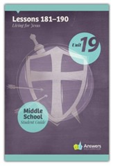 Answers Bible Curriculum Middle School Unit 19 Student Guide (2nd Edition)