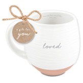 Loved, Ephesians 5:2, Ceramic Mug,  Textured White