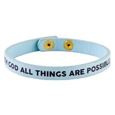 With God All Things are Possible Snap Bracelet