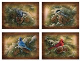 Winter Birds Christmas Cards, Box of 12